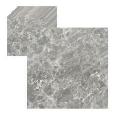 HANALiVING 正方形磁磚貼, HQ-056（大理石灰）, 10片