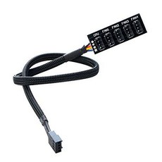 ThreeBulls PWM 팬 허브 PC CPU 쿨링 4 PIN/ 3PIN 팬 파워 케이블 허브 분?, 상세내용참조