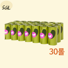 반려견 배변봉투 리필 얼스레이티드 풉백 라벤더향 벌크 30롤(450매) SGL, 30개 - earthrated