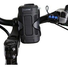 CLEARON 휴대용 자전거 블루투스 방수 스피커 소형 캠핑 캠핑용 라디오 블랙