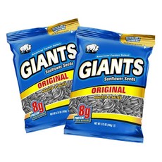 Giants Sunflower Seeds Original 163g×2봉 해바라기씨 자이언츠 선플라워씨드 오리지널, 1개