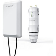 WAVLINK 실외 내후 WiFi Range Extender POE가 있는 N300 장거리 무선 AP 라우터 중계기 WISP 모드 인터넷 신호 부스터 앰프 가정용 점점 브릿지, 1500m Outdoor Extender