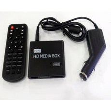 RED GO 휴대용 풀 HD 1080P 지지대 USB HDD SD 카드 H.264 MKV 멀티미디어 미디어 플레이어 차량용 HDMI 호환 AV 입력, Black - h264플레이어