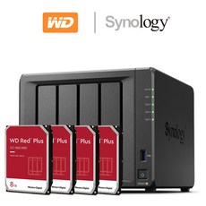 시놀로지 DS923+ 32TB 나스 WD RED Plus 8TB x 4EA NAS 초기설정 원격지원