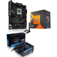 INDARNIC 마이크로 센터 AMD 라이젠 7 7800X 3D 데스크톱 프로세서 번들 ASUS ROG Strix B650EF 게이밍 WiFi AM5 7000 마더보드 파워스펙 - 7800x