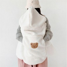 유모차장갑 손잡이커버 핸드폰거치 보온장갑 핸들커버 핸드머프, 6. 곰 다기능 담요, 1개