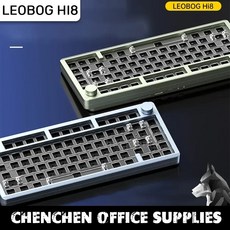 기계식키보드 Leobog Hi8 기계식 키보드 키트 무선 블루투스 알루미늄 합금 80 키 PBT 키캡 3 가지 모드 개스킷 게임용, [06] Keyboard kit F
