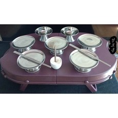 성묘용 스텐제기14p 휘대용 가벼운 가방 과 상차림, 성묘용 스텐레스14p, 1개
