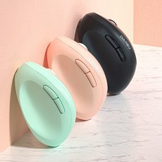 다얼유 버티컬 인체공학 무소음 무선 마우스 LM158, 민트