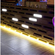 면발광 옐로우 LED 엠비언트 DIY용 와이어전구 EL램프, 10cm당(기본연결발송)