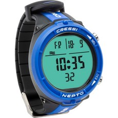 프리다이빙 컴퓨터 게이지 Cressi Nepto Freediving Computer, Blue/Black