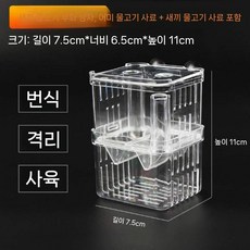 어항 격리 상자 구피 사육 및 부화 열대어 치어 초대형 산란실, A. 1인실 일반 인큐베이터 박스(소형), 1개