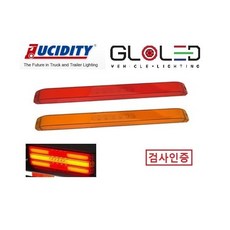 지노기업/LED 면발광 데루등/사각 데루등/12V/24V/특장차 브레이크등/추레라/인증/고급/32016/덤프/화물차/대형트럭/렉카/트레일러/인증/검사/사각 브레이크등/개조용/DIY, LED 32016A (적색), 1개