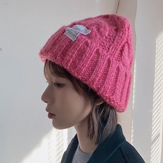 엘루제이 여성 니트 꽈배기 비니 겨울 모자