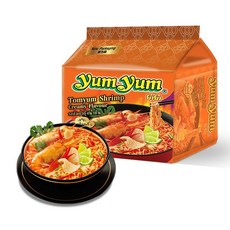 얌얌 태국라면 똠양꿍 라면 70g 5팩 원산지 태국, 70gx5팩