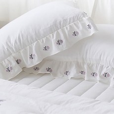 화이트프릴베개커버