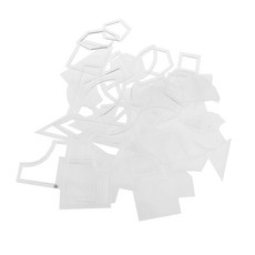 STK 패치 워크에 대한 54 가지 모듬 스타일의 아크릴 퀼트 템플릿 DIY 도구 세트