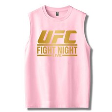 MMA 종합격투기 UFC 코튼 나시 티셔츠 빅사이즈 2XL 3XL 4XL 분홍