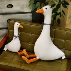 BAZA 스카프 흰색 거위 오리 인형 30-80cm, 50cm
