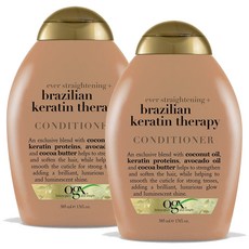 OGX Brazillian Keratin Therapy Conditioner 브라질리안 케라틴 테라피 컨디셔너 385ml(13oz) 2팩