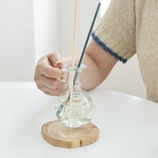 이이공브이샵 핸들 투명 케틀 유리화병 5종 손잡이화병 유리 저그 한송이화병 미니 화병 꽃병 디퓨저 공병 인테리어 장식 소품, 190ml C손잡이