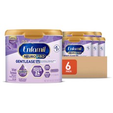 Enfamil NeuroPro Gentlease Baby Formula Brain Building DHA HuMO6 Immune Blend Designed to Reduc, 552g, 4개