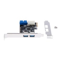ZLD 2 포트 19Pin PCI-E PCI Express-USB 3.0 확장 카드 어댑터 변환기 PCI Express 확장 카드