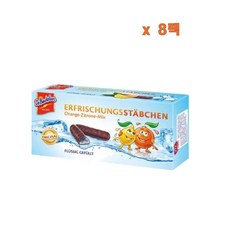 (독일직배) 드보이켈러 오렌지 레몬 믹스 필링 초콜릿 초코 과자 75g 8팩 DeBeukelaer refreshing sticks orange-lemon mix 75g