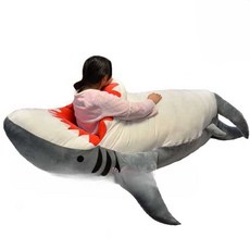 상어 침낭 인형 푹신한 두꺼운 이색 선물 쿠션 낮잠