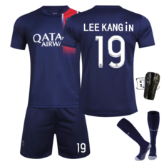 23-24 PSG 파리 생제르망 홈 유니폼 이강인 메시 음바페 네이마르 축구 유니폼 상하의 세트 성인