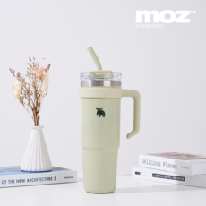 MOZ 스웨덴 316 스텐 1L 대용량 보온보냉 손잡이 텀블러 보온병, 1개, 1000ml, 포레스트그린 1개, 1000ml, 포레스트그린