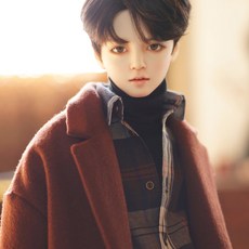 구체관절인형 옷 하트 펀칭 니트 원피스 3종 세트 60cm SD 도리스돌 블랙 (옷만 인형없음) 상품 이미지