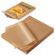 Katbite 265피스 25.4 x 38.1cm 10 15인치 양피지 시트 튼튼한 무표백 베이킹 페이퍼 사전 절단 및 오일 프루프 빵 케이크 찜 음식 포장에 적합, 9"x13"-350, 1개