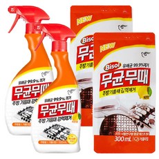 무균무때 주방용 500+300ml [본품+리필], 2개, 800ml