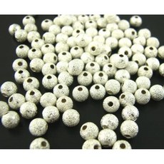 PEPPERLONELY 400PC 실버 도금 스타 더스트 볼 3mm 스페이서 비즈 [사무실 제품]