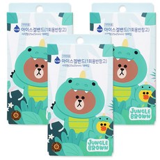 신제품 라인프렌즈 아이스 겔 밴드 18매입 1회용 반창고 온 가족용 여름에 벌레물린곳 상처난곳 긁지마세요NONO! 붙여만주세요~, 3개