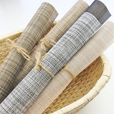 에스준 모던 북유럽 식탁매트 4P 세트 테이블매트, 브라운 4P, 1개, 30x45cm
