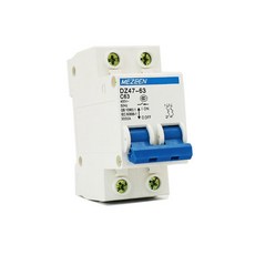 회로 차단기 16A 20A 25A 32A 63A 공기 스위치 소형 과부하 보호 2P, 1개