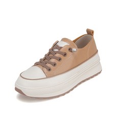 바바라(슈즈) 바바라 소가죽 배색 캐주얼 데일리 스니커즈BBF607BR
