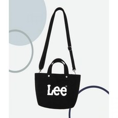 [국내매장정품] 리 LEE 트위치 로고 코튼 미니 토트백 블랙 LE2501BG18BK 109529, FREE