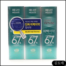 KDM 메디안 덴탈화이트치약 스피아민트 껌 100gx3 스피아 암웨이 치약 100gx3개, KDM 1