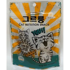 고양이 영양간식 스낵 닭고기 그르릉 60g, 1개
