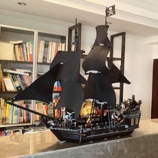 해적선 블랙펄 캐리비안의 해적 854pcs 블록 피규어 블럭 조립 장난감 키덜트 선물, 플래그십블랙펄854캡슐미니피겨6개, 1개