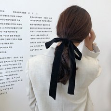 넥서스닷컴 루즈핏 롱 클래식 벨벳 프렌치시크 우아한 실크밴드 헤어액세서리 악세사리