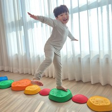 벨베이비 밸런스 스톤 유아체육 대근육 운동 발달, 1세트 1세트