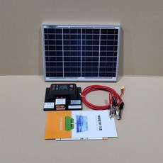 세이브솔라 10W 패널+ 10A콘트롤보드 배터리 방전방지 세트, 1개