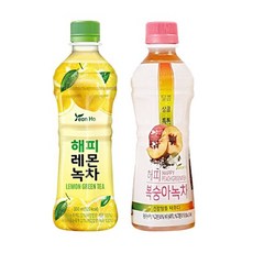 연호 해피 레몬녹차350mlX5개+복숭아녹차350mlX5개 (총10개), 1개