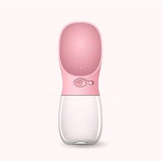 강아지급수기 강아지물그릇 고양이 정수기 휴대용 여행 디펜서 Pb 애완 캐리어 야외 사용 내, 12) 분홍색 - C25 모델 550ml, 1개