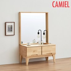 [기간한정 5% 할인이벤트][까미엘]엘덴 자작나무 800 좌식 화장대 A형(PR_YT0030), 내츄럴