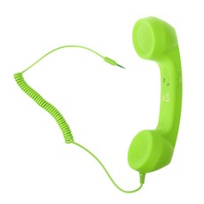 QDY 3.5mm 잭 그린이 포함 된 휴대폰 및 태블릿 용 레트로 전화기 핸드셋